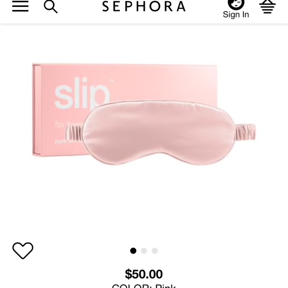 Slip brand pure silk sleepmask